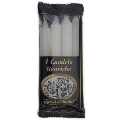 Candele Steariche Leoncini flowpack 4 pz